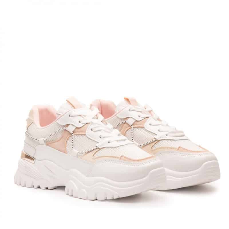 Γυναικεία sneakers14 White/Pink SNEAKERS