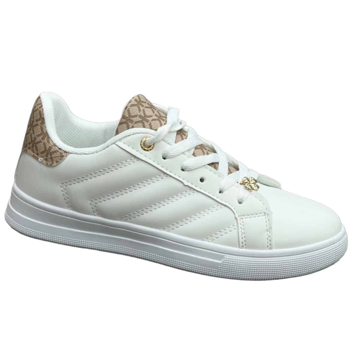 Γυναικεία Sneakers White-Brown OX-2509 SNEAKERS