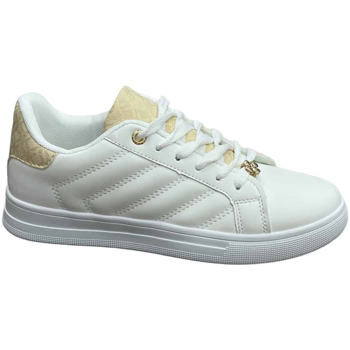 Γυναικεία Sneakers White-Beige OX-2509 SNEAKERS