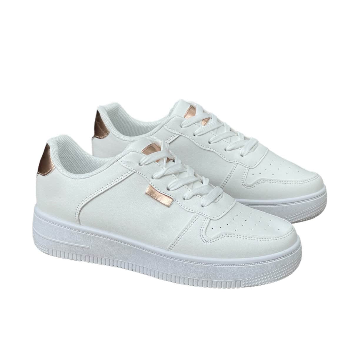 Sneakers Γυναικεία White/Champagne 8514 SNEAKERS
