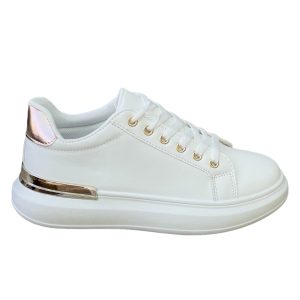 Γυναικεία Sneakers White/Champagne LY526 SNEAKERS