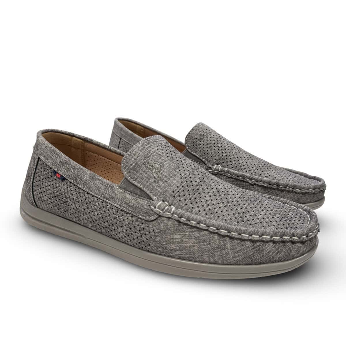 Μοκασίνια Γκρι 6082 ΜΟΚΑΣΙΝΙΑ Μοκασίνια Γκρι 6082